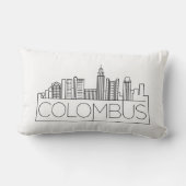 コロンブス、オハイオスカイライン腰枕 ランバークッション (裏面)
