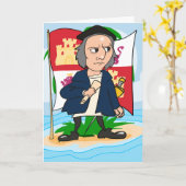 コロンブス·デイ·カード カード (黄色い花)