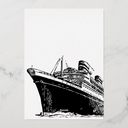 コロンブス・デイ 箔招待状 (裏面)