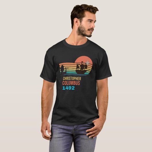 コロンブス・デーの歴史 Tシャツ (正面フル)