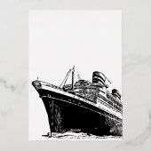 コロンブス・デー 箔招待状 (裏面)