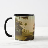 コロンブス、c.1837 (キャンバスの油)の着陸 マグカップ (左)