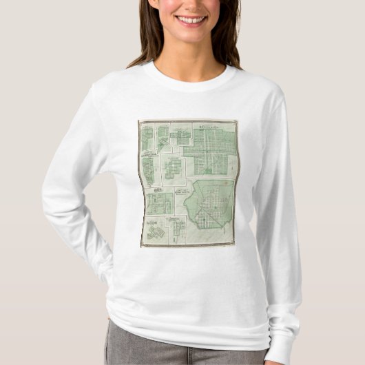 コロンブス、GreensburgのBartholomew Co市 Tシャツ (正面)
