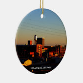 コロンブス、Phenix都市、ALから取られるGAの眺め セラミックオーナメント (右)