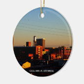コロンブス、Phenix都市、ALから取られるGAの眺め セラミックオーナメント (左)