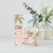 コロンボスリランカゴーアッシュイラストレーション旅行 ポストカード (スタンド正面)