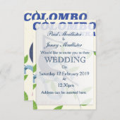 コロンボスリランカヴィンテージスタイル旅行ポスター 招待状 (正面/裏面)