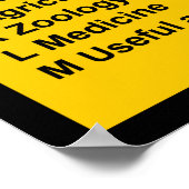 コロン分類システム（文字） ポスター (角)