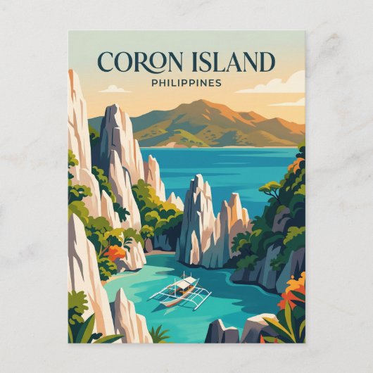 コロン島 フィリピン ポストカード (正面)