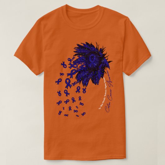 コロン認識度認識度ヒマワリ誰も戦わない Tシャツ (デザイン正面)