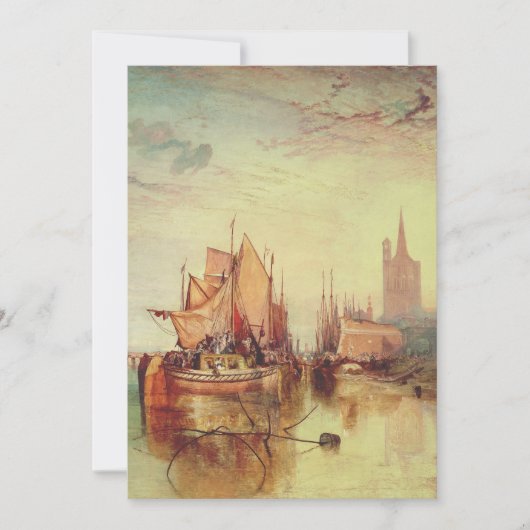 コローネ、夕べの汽船の到着(Cologne, the Arrival of a Packet Boa 招待状 (正面)