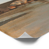 コロー – アイランド、サンバルトロメオローマの橋1825 ポスター (角)