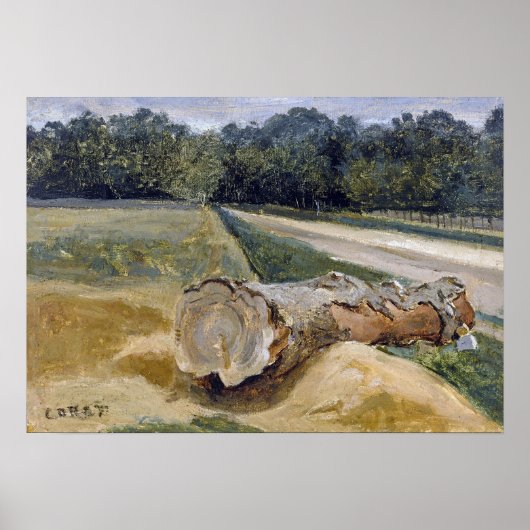 コロー – フォンテーヌブローPave de Chailly ポスター (正面)