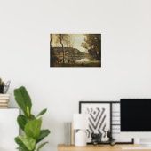 コロー – ヴィル・ダヴレイ湖 ポスター (ホームオフィス)