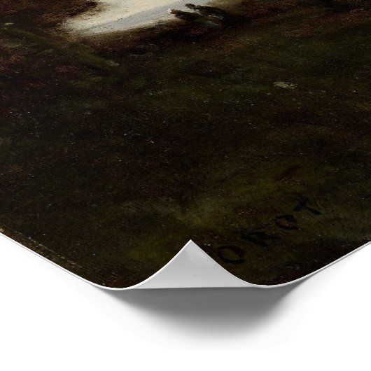 コロー – 風景1870 ポスター (角)