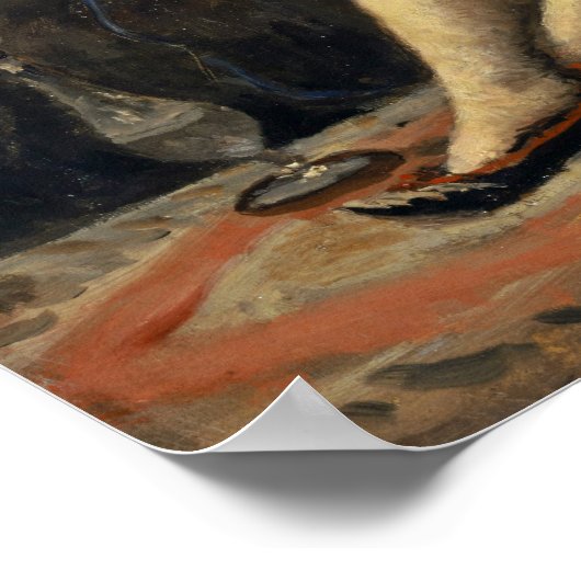 コロー – Odalisque 1871 ポスター (角)