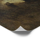 コロー – The Moonlight Boat 1871 ポスター (角)