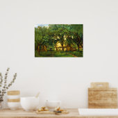 コロー – The Toutain Farm At Honfルール ポスター (キッチン)