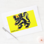 コロ市役所フランドル2013ステッカー 長方形シール (封筒)