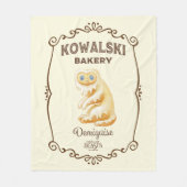 コワルスキーベーカリーデミグイス フリースブランケット (正面)