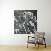 コンかわいらしバーチブルカーの女性 タペストリー (インサイチュ)