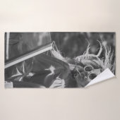 コンかわいらしバーチブルカーの女性 バスタオル (バスタオル)