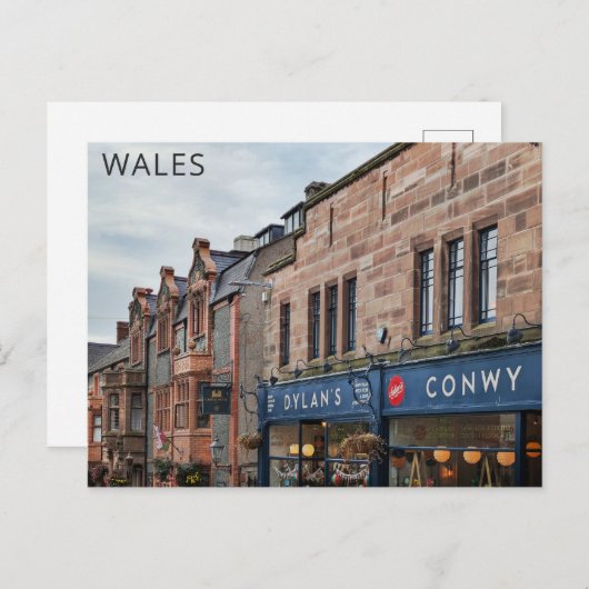 コンウィウエールズウェルシュシティトラベル ポストカード (正面/裏面)