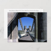 コンウィサスペンションブリッジコンウィノースウェールズ ポストカード (正面/裏面)