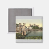 コンウェイ(コンウェイ)の城と吊り橋 マグネット (正面/裏面)