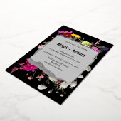 コンエレガント縁どクリースタイリッシュト付付 箔招待状 (回転した状態)