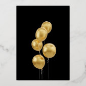 コンエレガント縁どクリースタイリッシュト付付 箔招待状 (裏面)