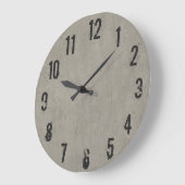 コンカッコいいクリート衣服壁時計 ラージ壁時計 (傾斜)