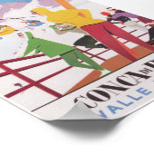 コンカディピライタリアヴィンテージスキートラベル ポスター (角)