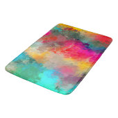 コンカラフル絵を描クリートに跳ね上げる バスマット (アングル)