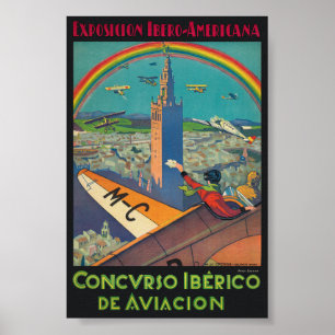 コンカルソイベリコ・デ・アヴィアシオンヴィンテージポスター1929 ポスター
