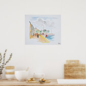 コンカルノー港 |フランス,ブリタニー ポスター (キッチン)