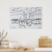 コンカルノー湾 |フランス，ブリタニー ポスター (キッチン)