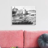 コンカルノー・ハーバー キャンバスプリント (インサイチュ (リビング))