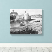 コンカルノー・ハーバー キャンバスプリント (インサイチュ (ウッドフロア))