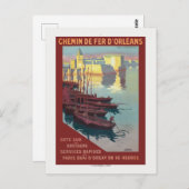 コンカルノー・フランスヴィンテージポスター1919 ポストカード (正面/裏面)