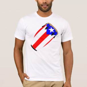 コンガの旗プエルトリコ Tシャツ