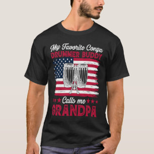 コンガドラマーグランドパコンガドラムズコンガプレーヤー Tシャツ