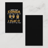 コンガドラムキューバミュージックトゥンバドラドルマー 名刺 (正面/裏面)