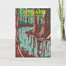 コンガリーナショナルパークサウスカロライナヴィンテージカード