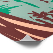 コンガリーナショナルパークサウスカロライナヴィンテージポスト ポスター (角)