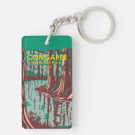 コンガリーナショナルパークサウスカロライナヴィンテージ キーホルダー (裏面)