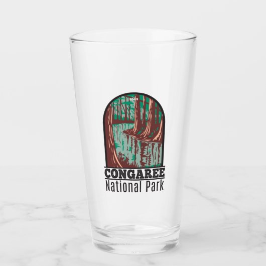 コンガリーナショナルパークサウスカロライナヴィンテージ タンブラーグラス (正面)