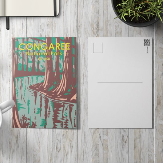 コンガリーナショナルパークサウスカロライナヴィンテージ ポストカード