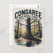 コンガリーナショナルパークサウスカロライナ原野 ポストカード (正面/裏面)
