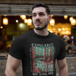 コンガリーナショナルパークシダークリークヴィンテージ Tシャツ<br><div class="desc">Congareeベクトルアートワークデザイン。この公園は州の中で古い成長の底にある硬材離れ林の最大な領域を保統一された存する。</div>